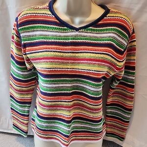 Kobe Kids Striped Knit Sweater - Multicolor